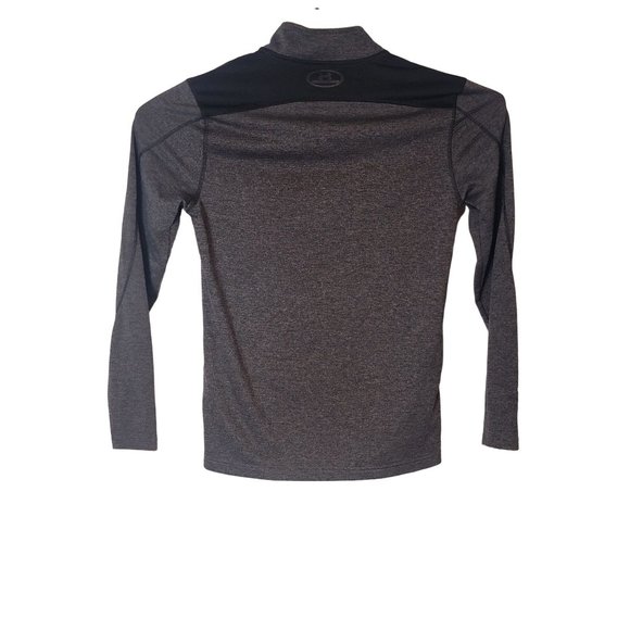 Under Armour Warm Up Jacket Long Sleeve Gray 1/4 Zip Pull Over Size Medium Men's - Picture 2 of 6